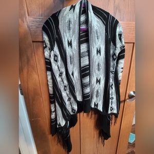 Vanity Fringe Aztec Printed Cardigan